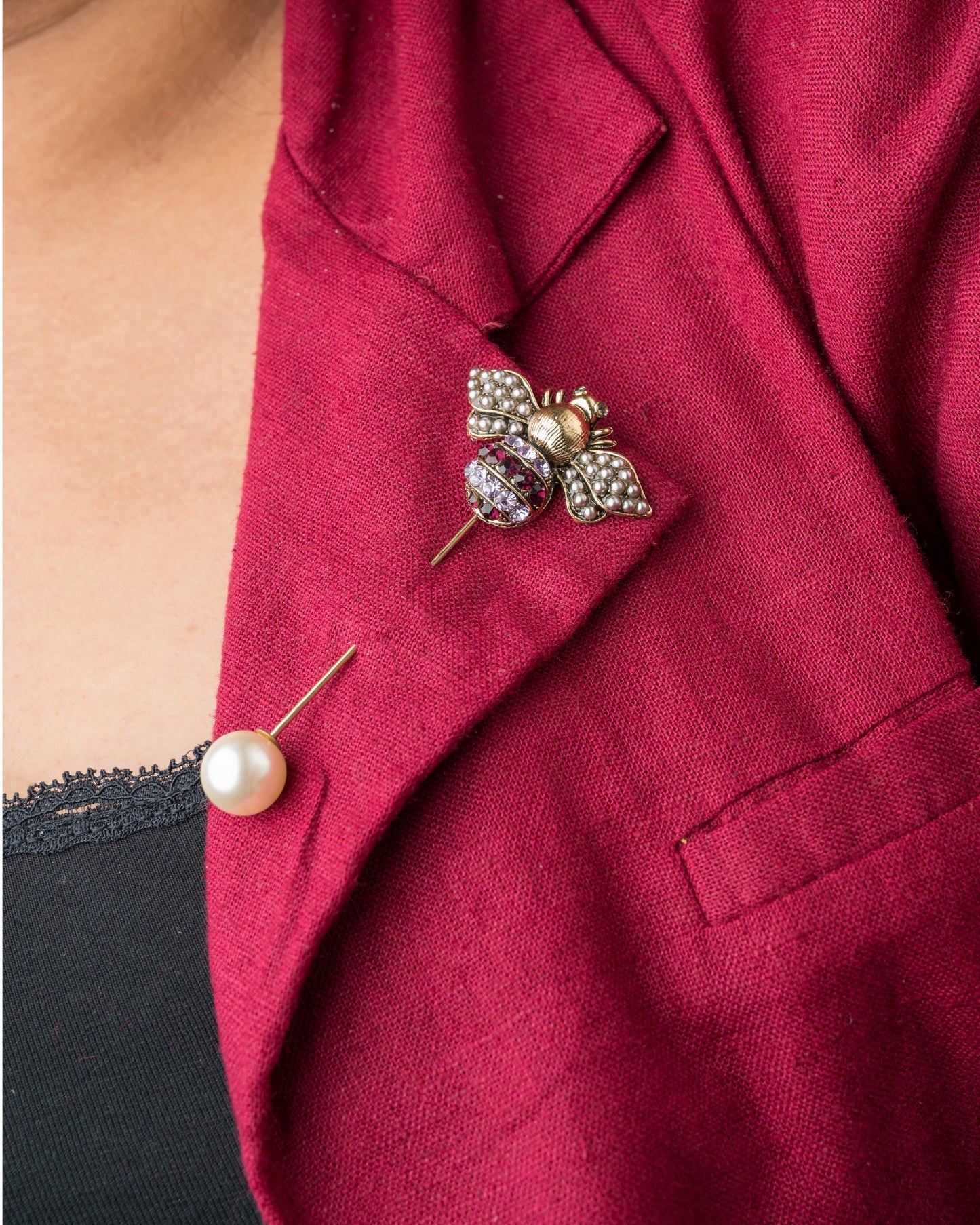 Bee Purple Pin