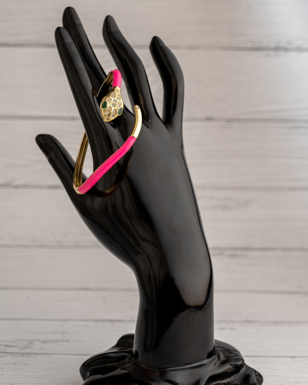Snake Bangle Dark Pink