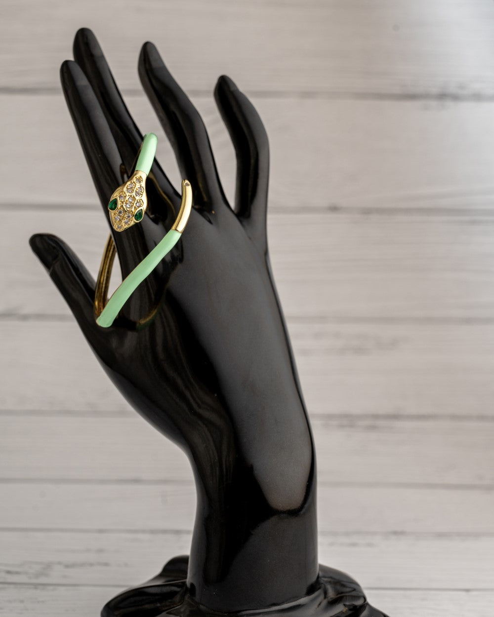 Snake Bangle Light Green