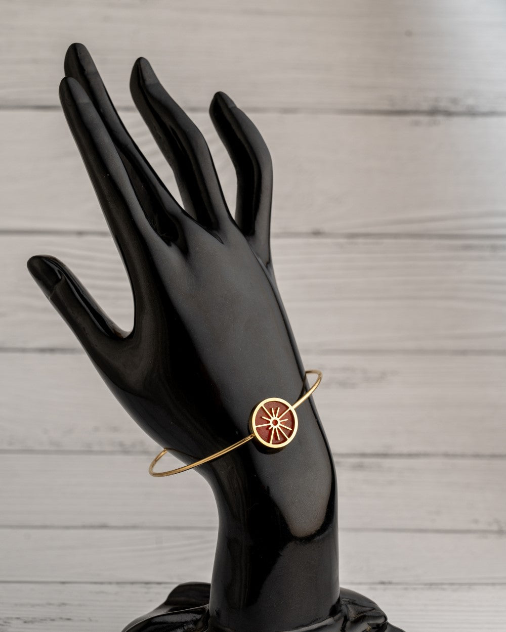 Orange Stone With Star Bangle
