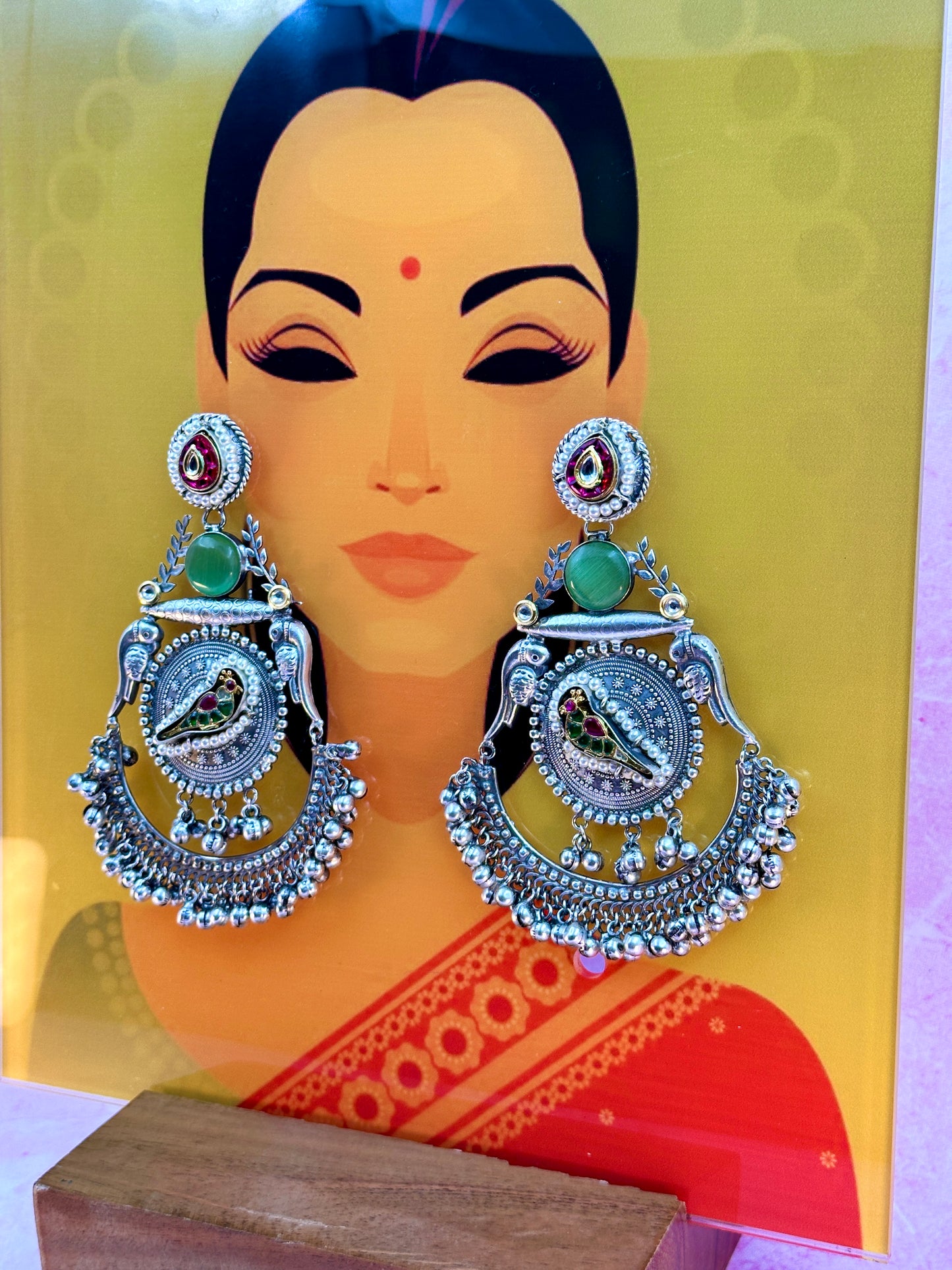 Big Bird Silver Earing