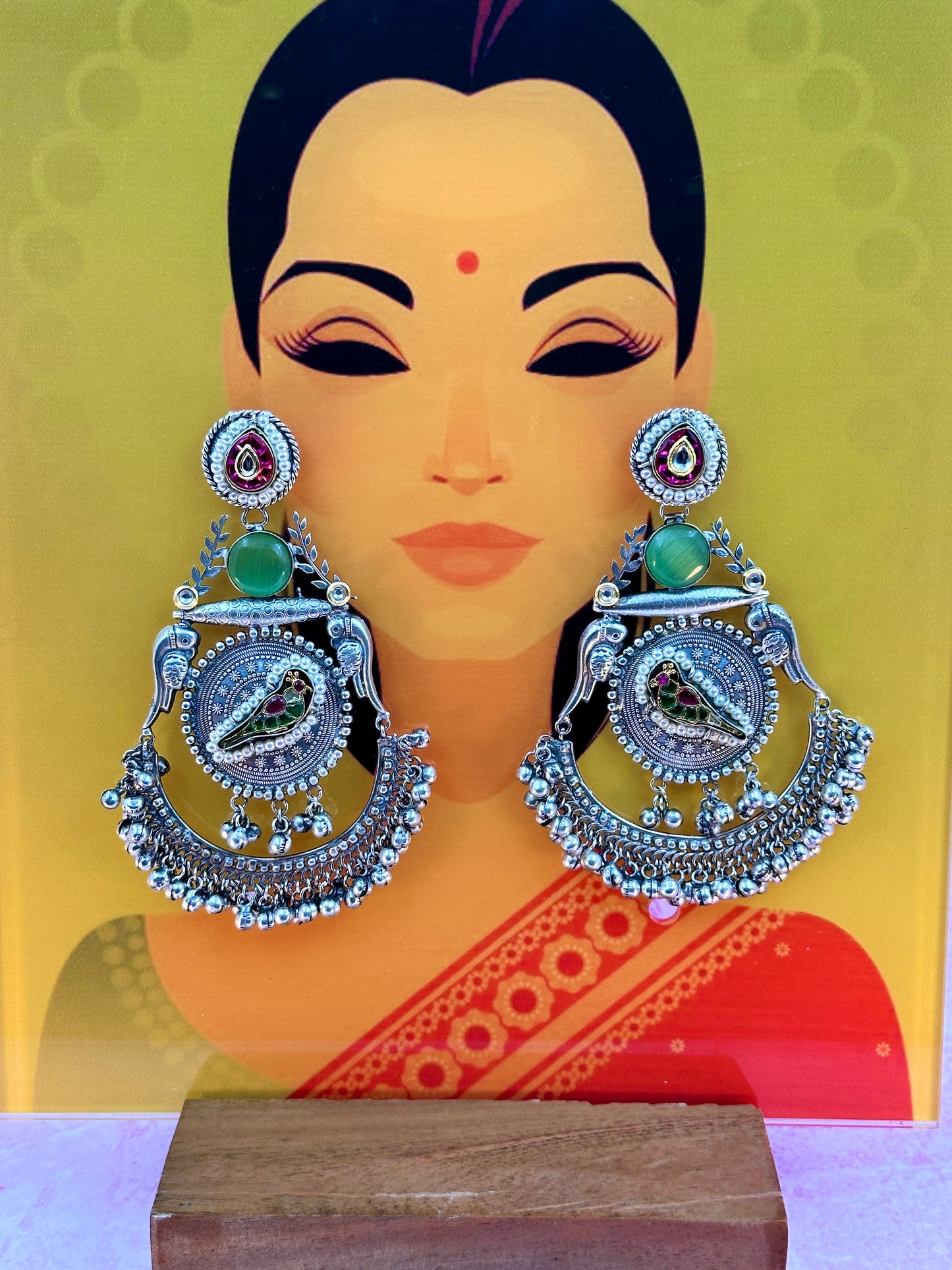 Big Bird Silver Earing