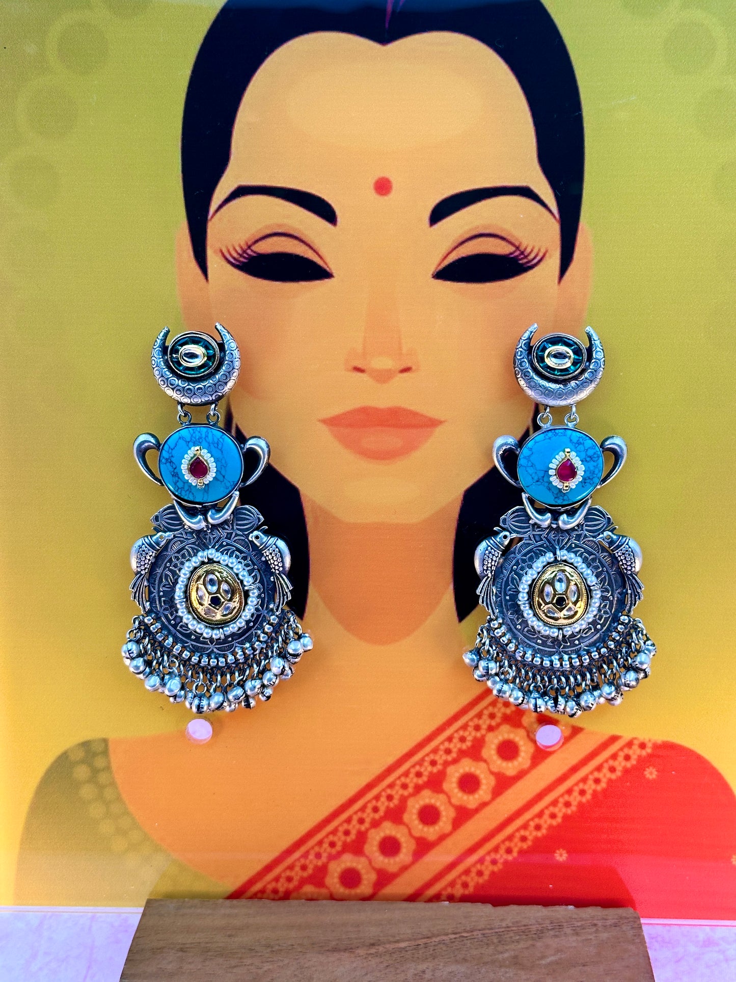 Silver Turquoise Earring