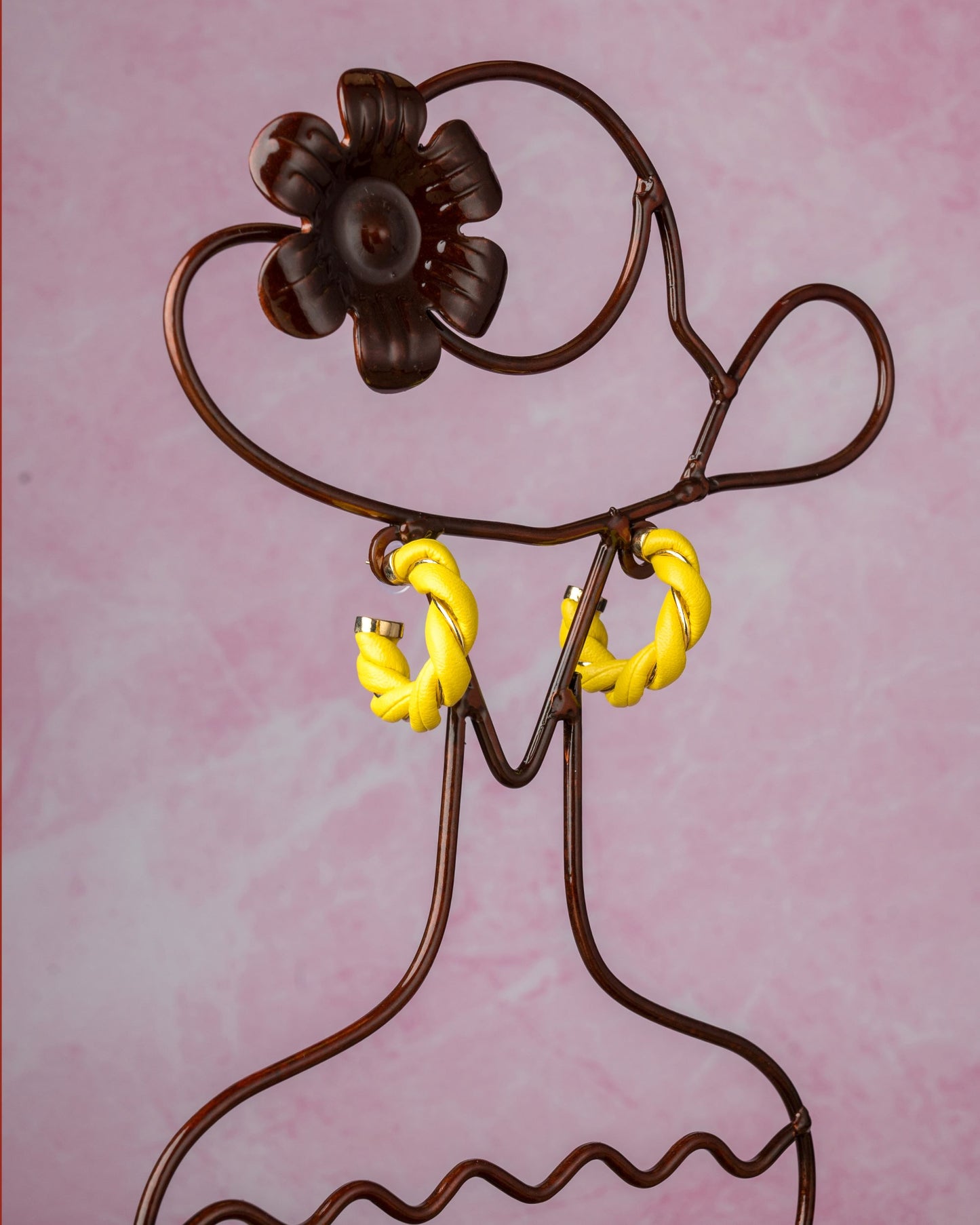 Leather Hoops