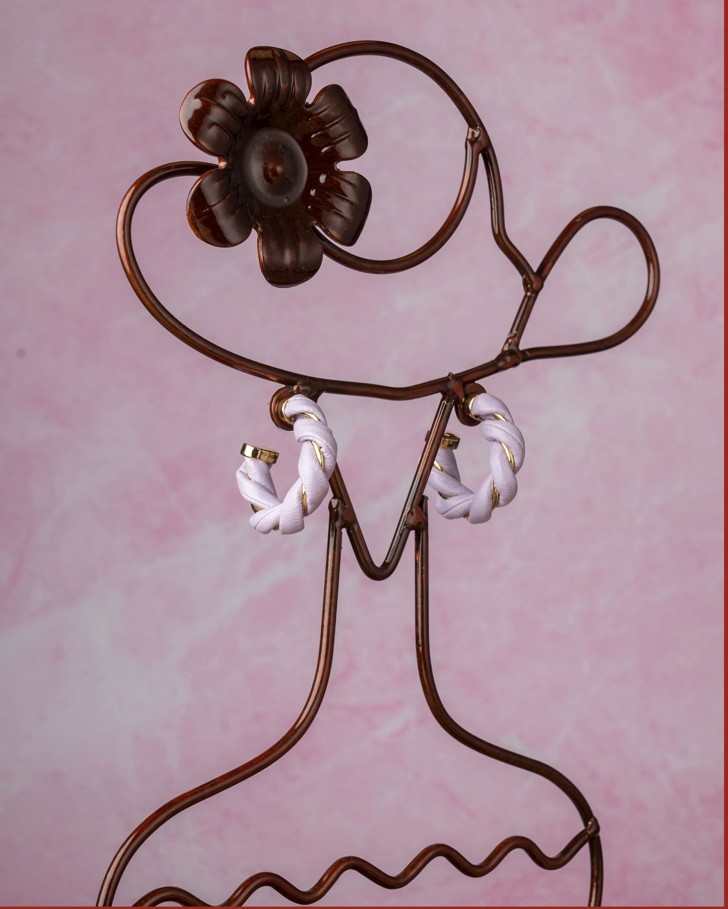 Leather Hoops