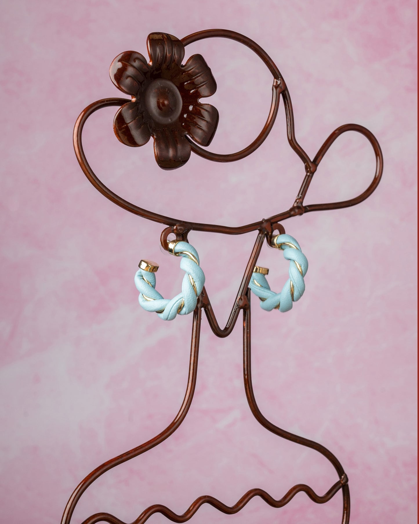 Leather Hoops