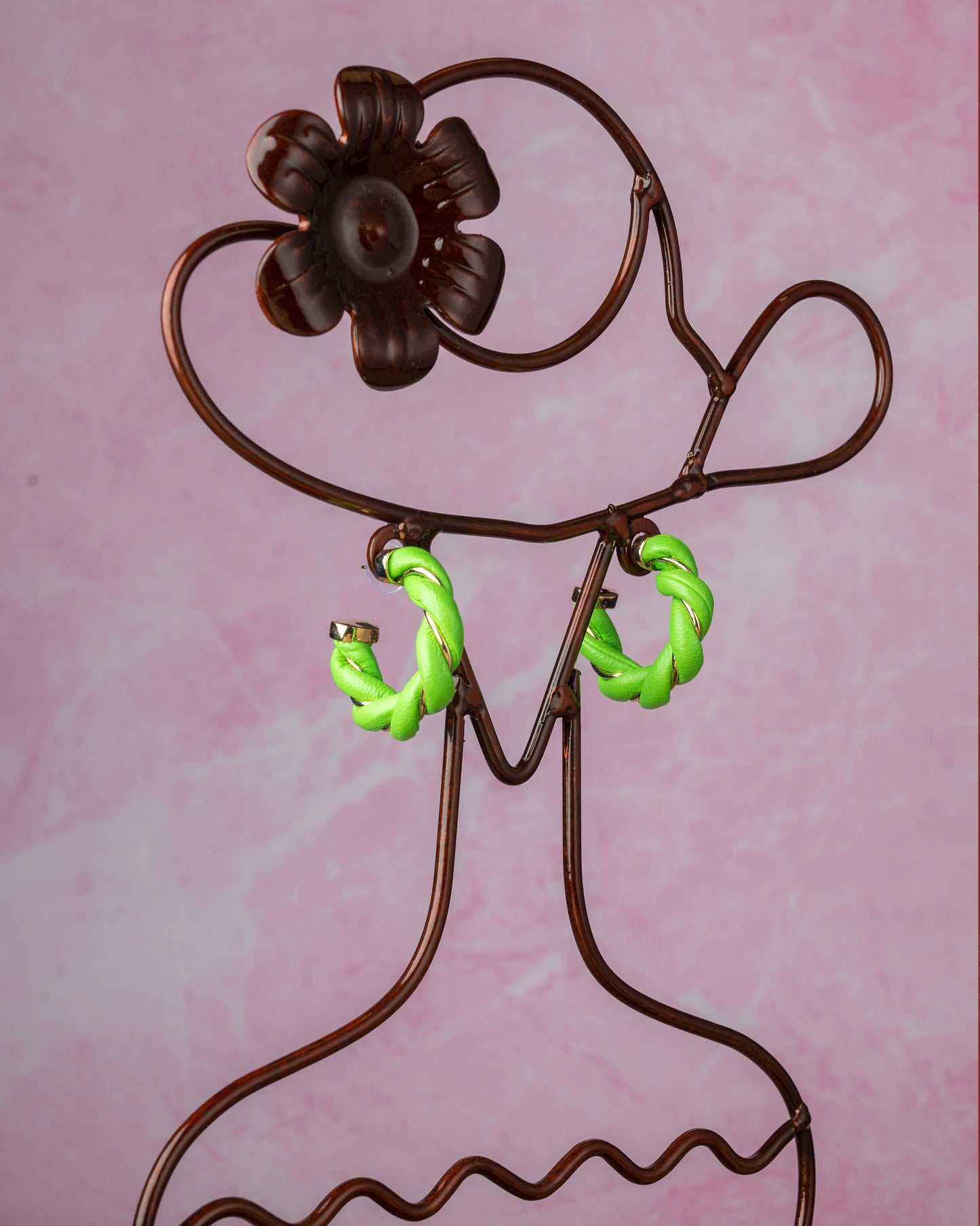 Leather Hoops