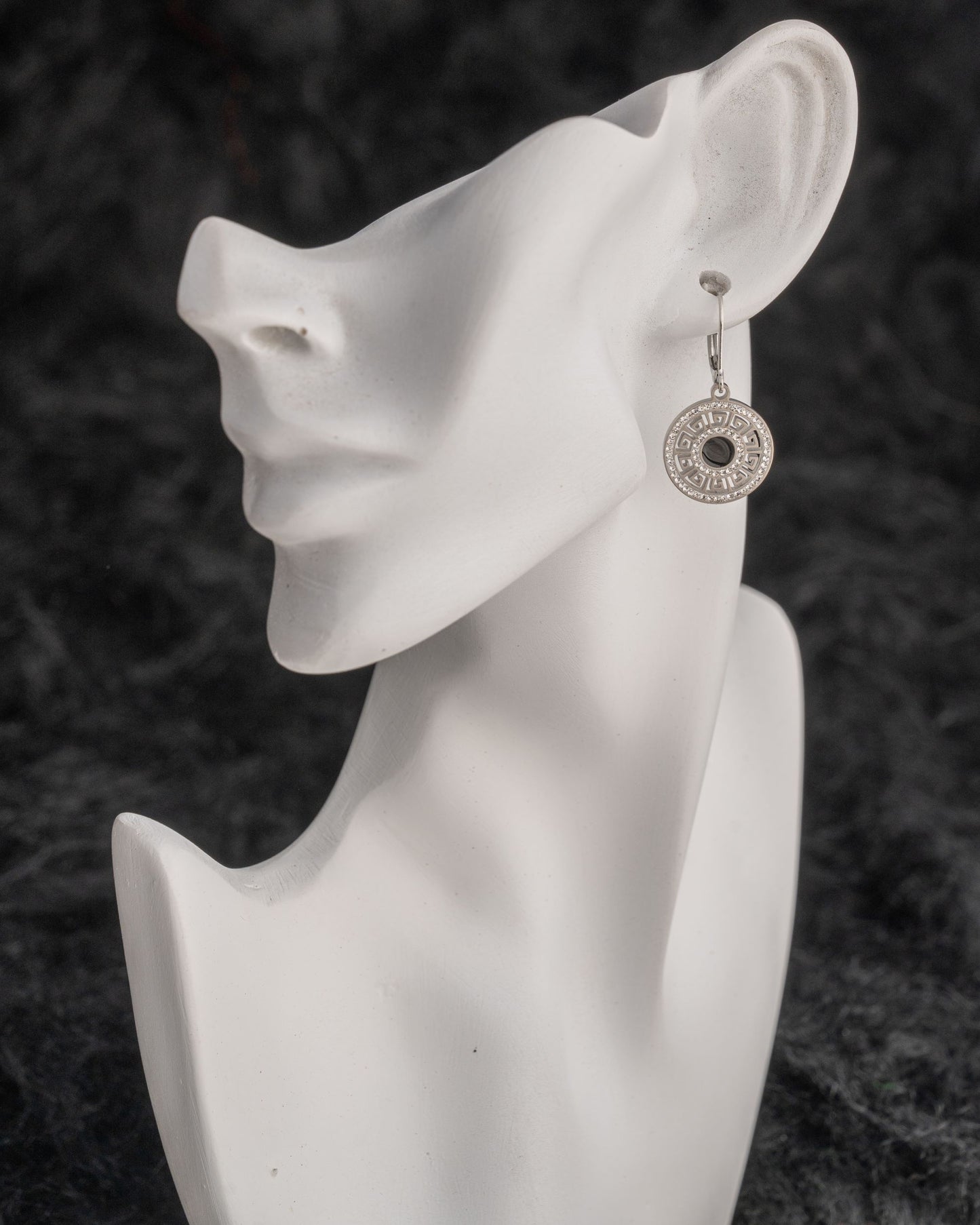 Silver Black Diamonds Centre Cluster