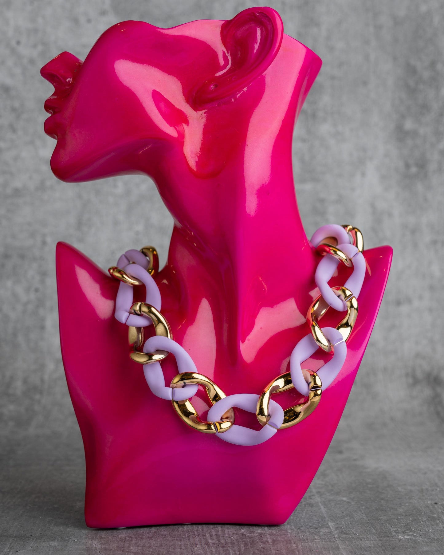 Purple & Gold Opaque Link Big