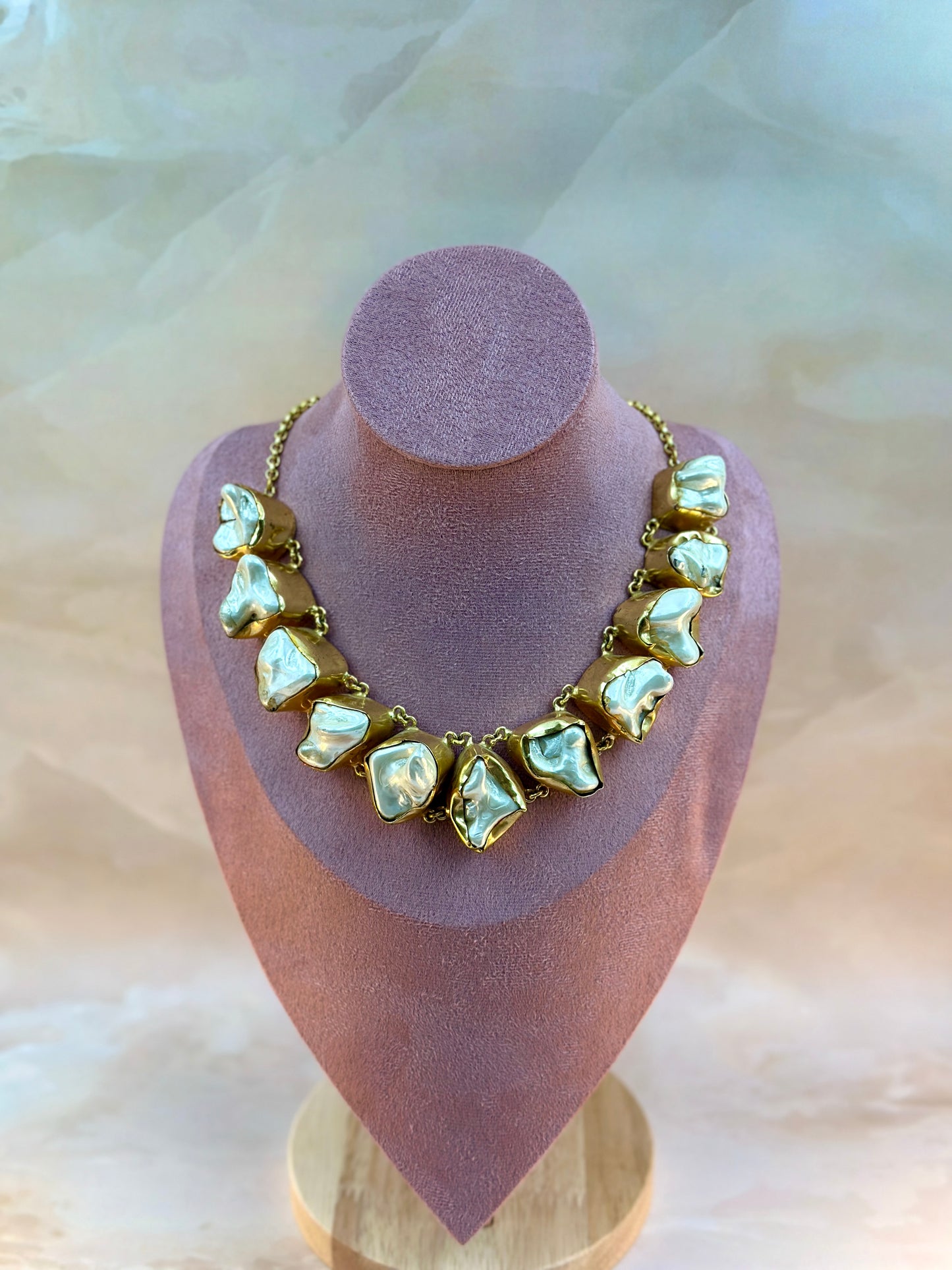 Big White Pearl Necklace