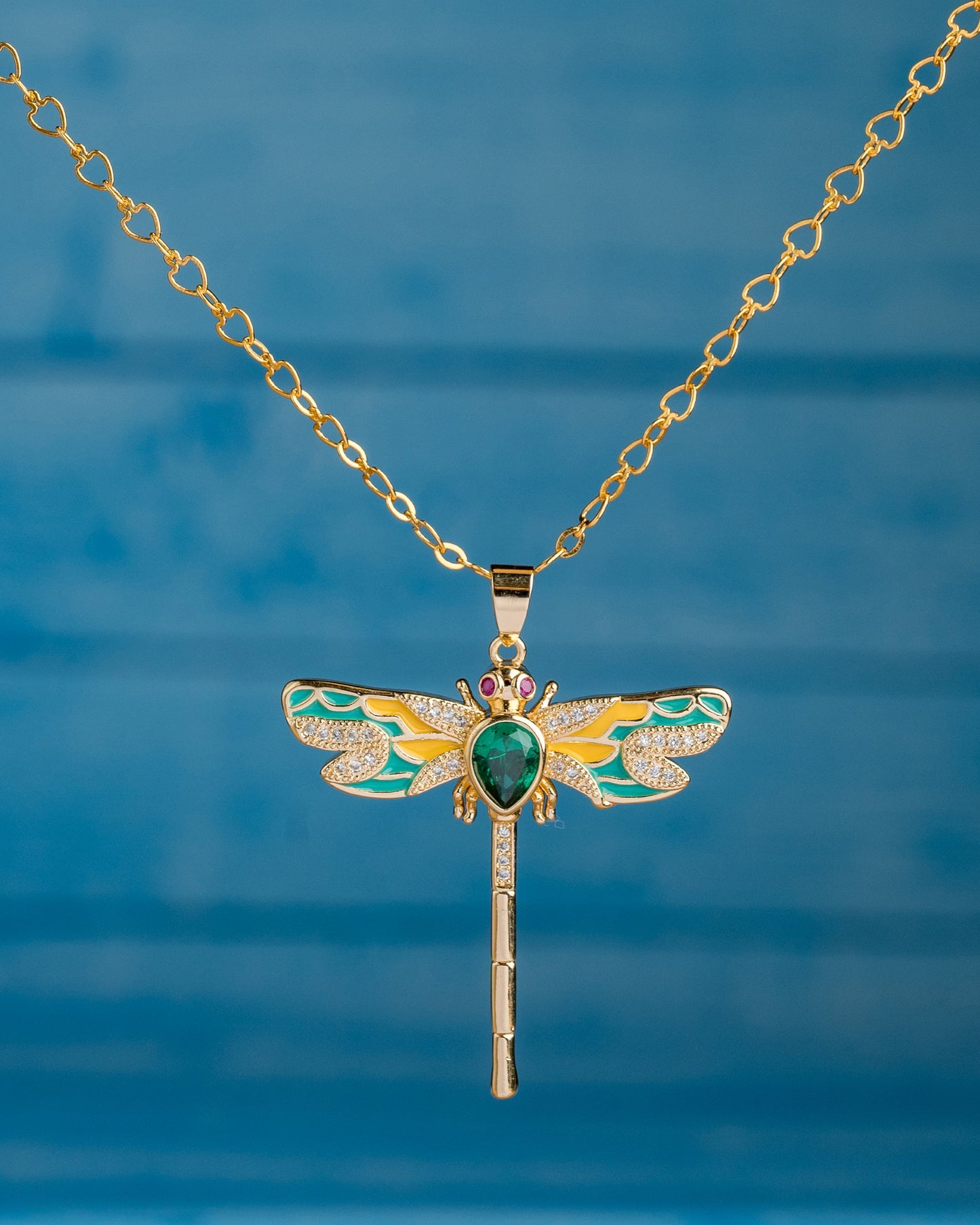 Dragonfly Green & Yellow