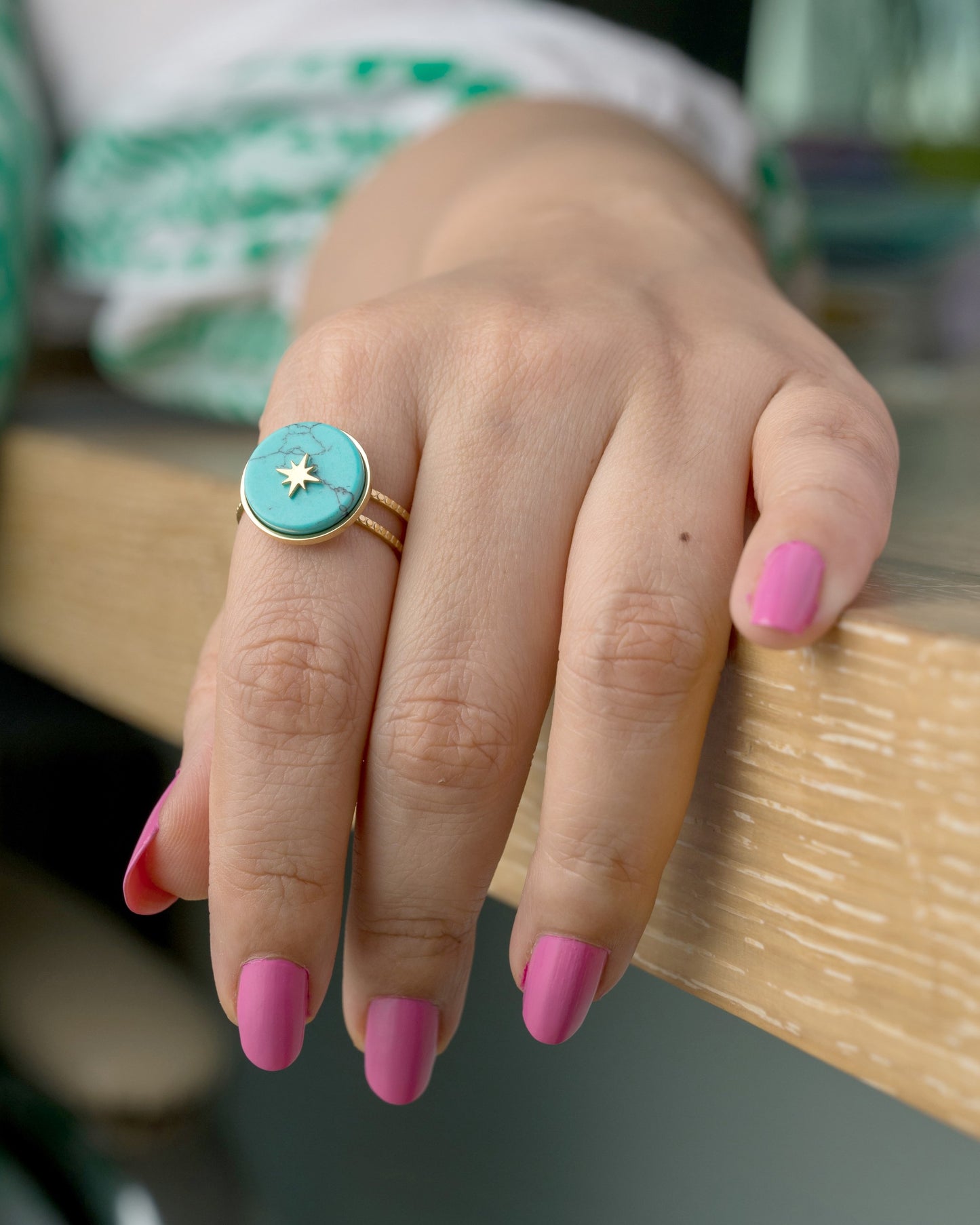 Blue Stone with Star