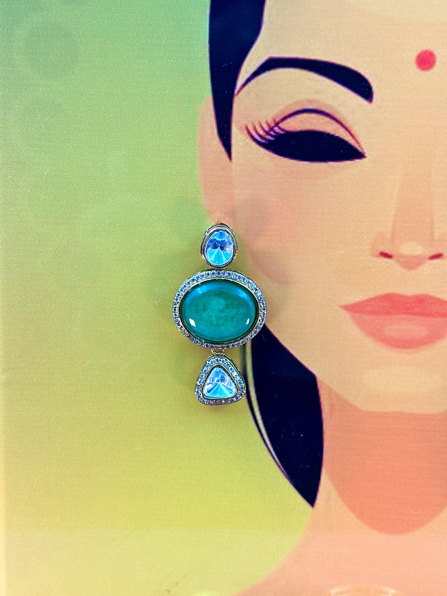 Green & White Massonite Diamond Set