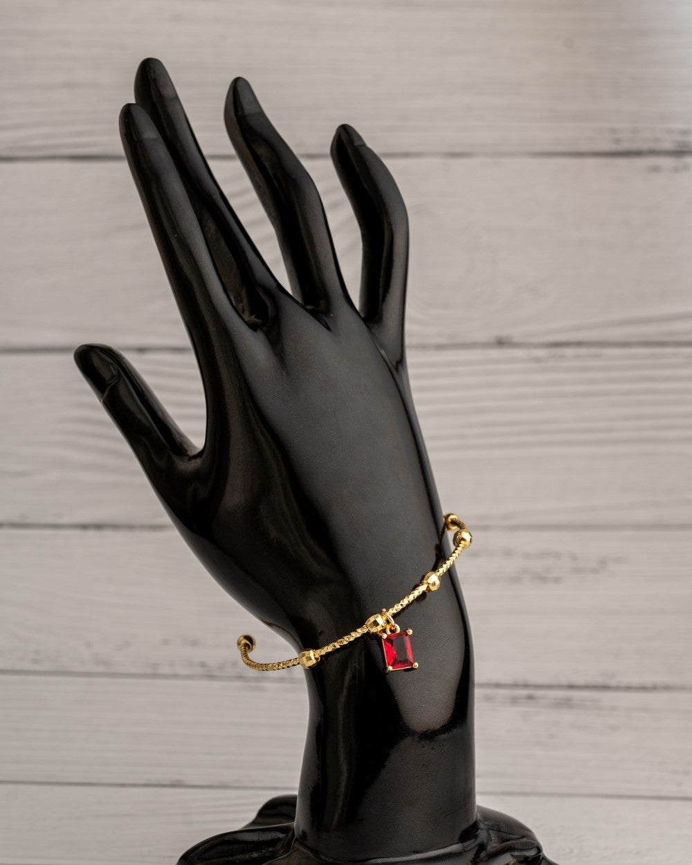 Delicate Stone  Dark Pink Rectangular Stone