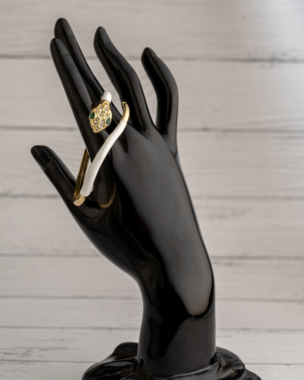 Snake Bangle White
