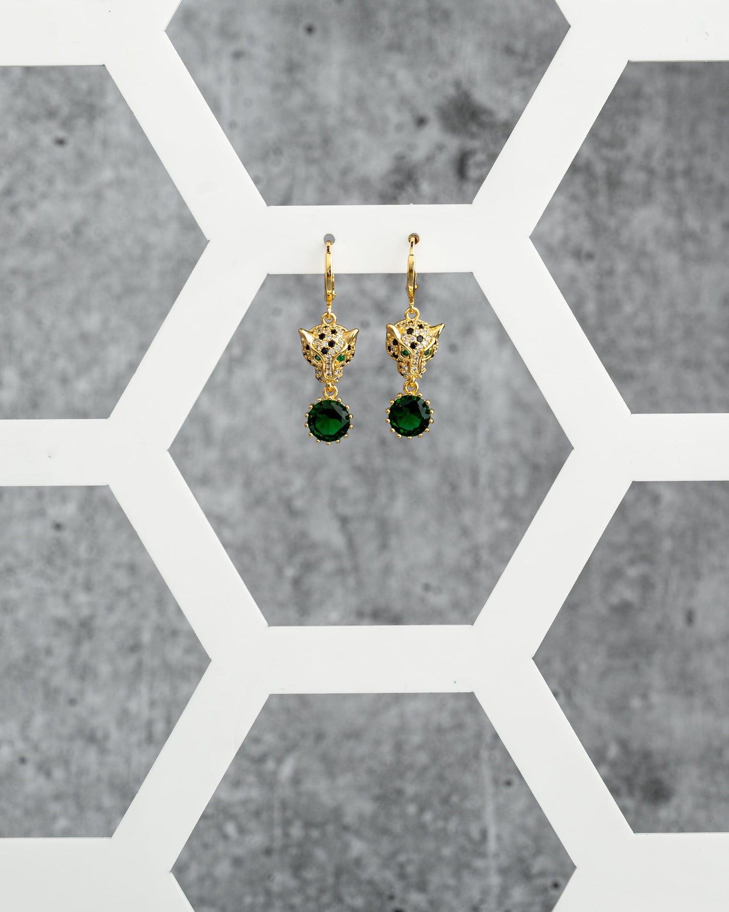 Panther With Green Stone