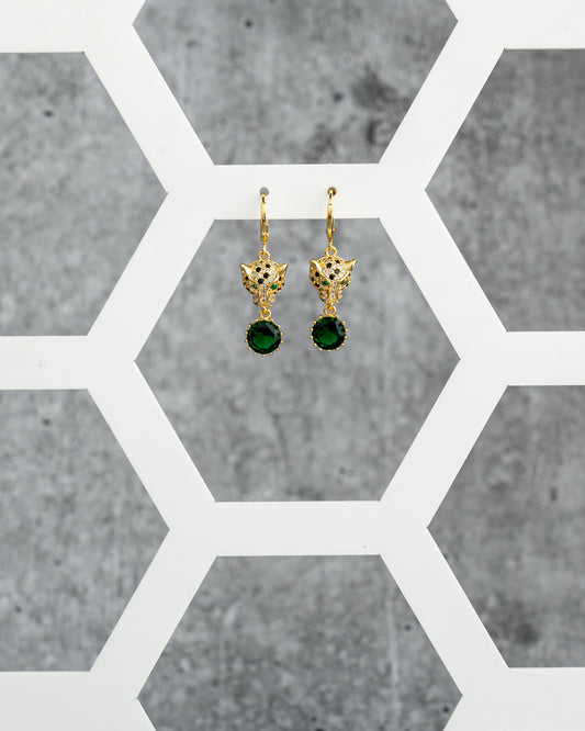 Panther With Green Stone