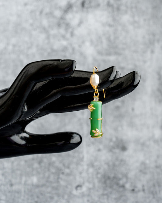 Long Hanging  Green Stone
