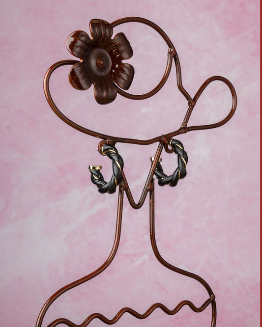 Leather Hoops