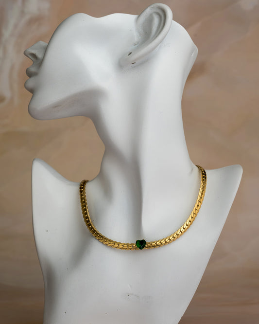 Green Stone Heart