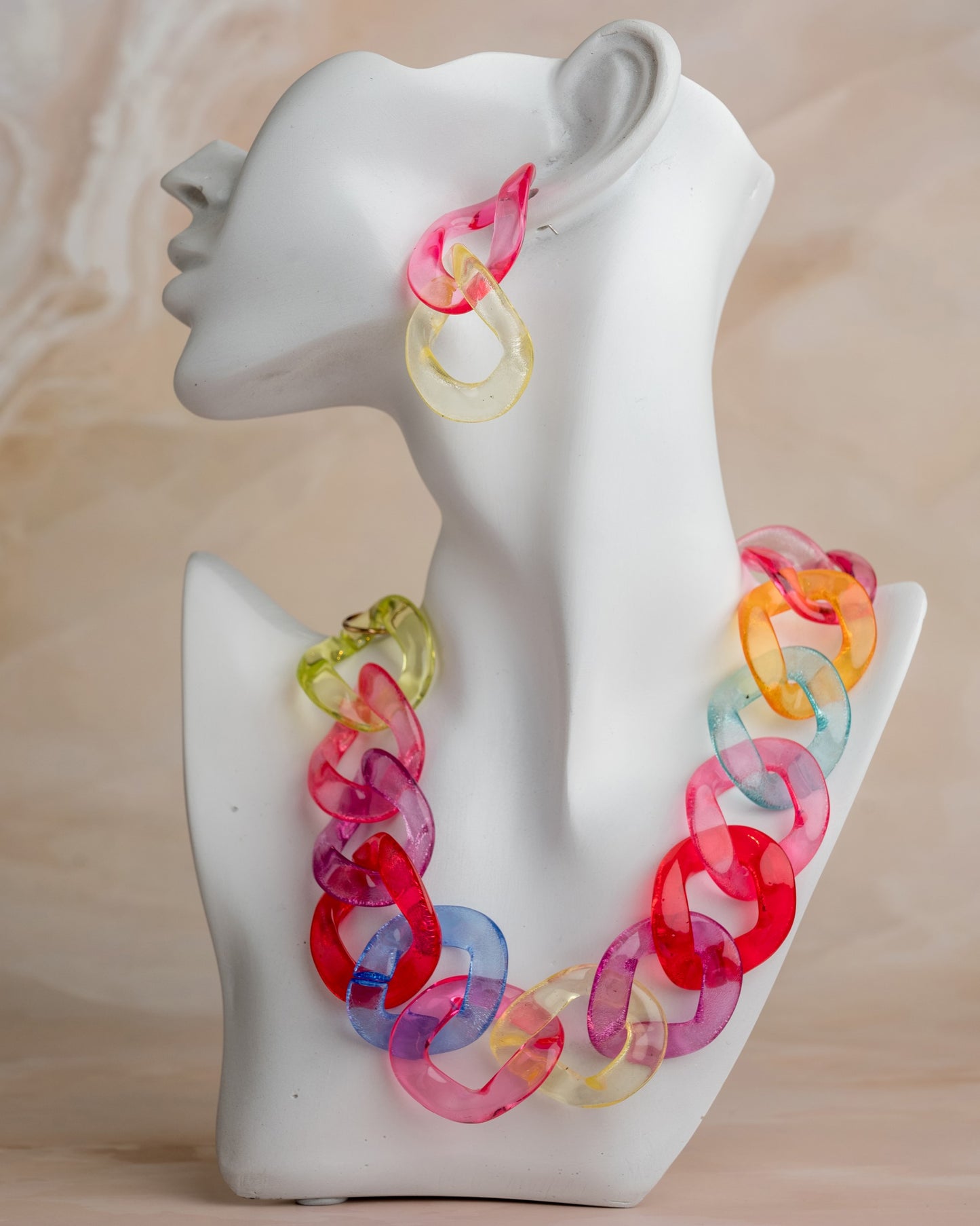 Colourful Trans Plastic Links